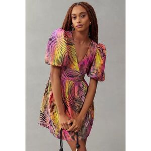 NWT Anthropologie PLENTY BY TRACY REESE Dress‎ Medium Pink Zebra Print Babydoll